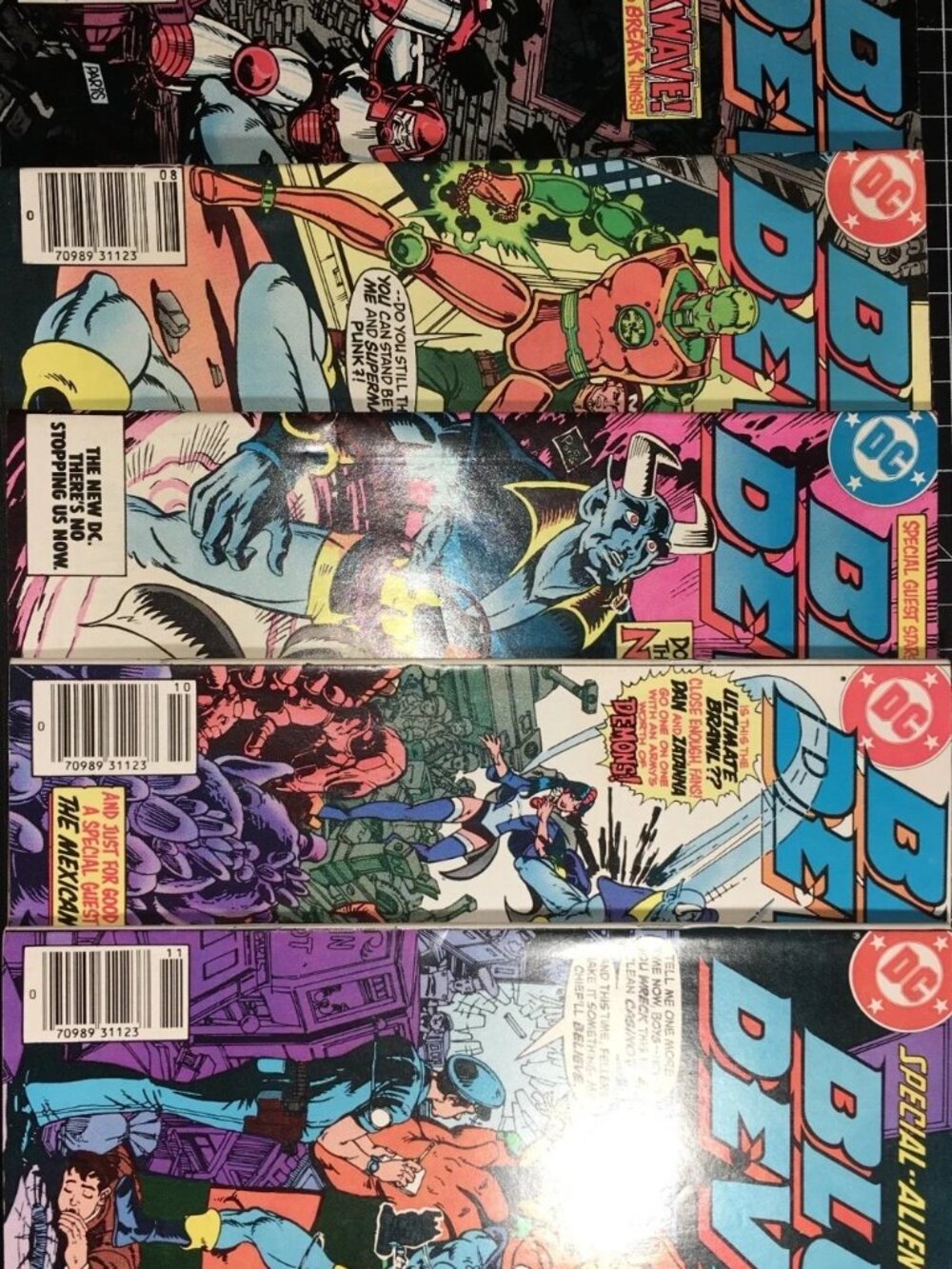 Blue Devil Comic Lot Of 5 (Issues 2-6), DC Comics, Very Fine Great Condition